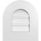 Ekena Millwork Round Top Surface Mount PVC Gable Vent: Functional, w/ 3-1/2"W x 1"P Standard Frame, 14"W x 16"H GVPRT14X1601SF - alternate 1